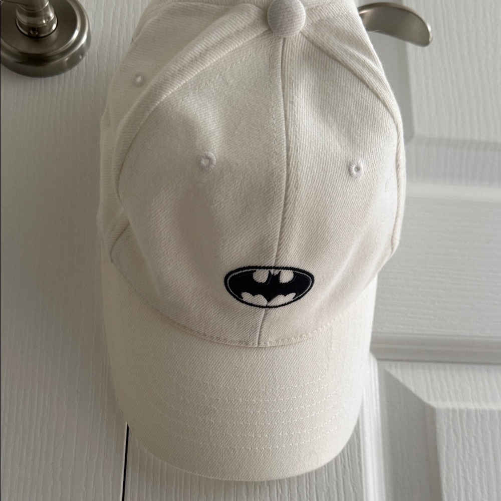 White Batman Logo Cap